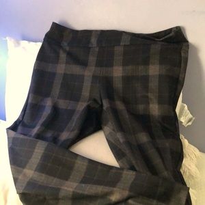 Zac & Rachel Stretchy Plaid Dress Pants